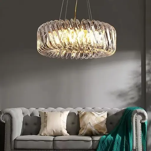 Уникальная подвесная люстра Ø 80 см Line F | Ст. D3008-800 - фото 2