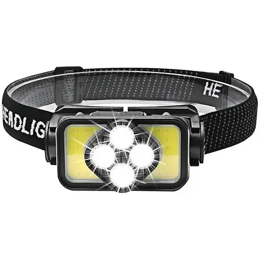 Налобний ліхтар - Світлодіодний налобний ліхтар Білий/Червоний - Надпотужний акумулятор із 6 режимами