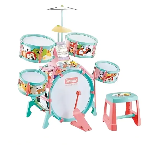 Дитяча барабанна установка M 33 C/D – 5 барабанів, стілець, аксесуари, у коробці