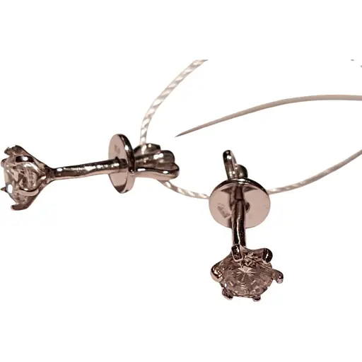 Золоті сережки-пуссети Імперія золота з фіанітами. СП020БИ