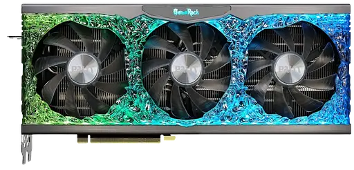 Видеокарта GeForce RTX 3070 8GB Palit GameRock (NE63070019P2-1040G) Б/У - фото 1