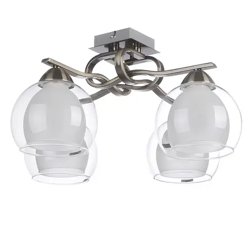 Люстра потолочная Brille классическая в зал E27 60W BZ (LK-251C/4) - фото 4