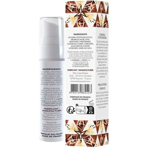 Стимулюючий гель Exsens Kissable Hot Vanilla Espresso 15 мл - фото 2