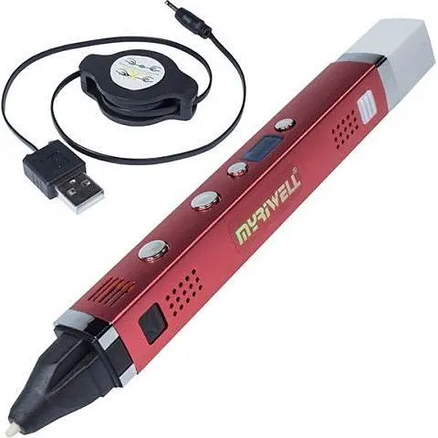 3D-ручка Myriwell RP-100С Red (ABS, PLA, PCL) - фото 2