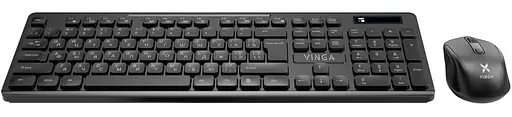 Комплект (Клавіатура та Миша) Vinga KBSW-100 Wireless (KBSW-100) Black - фото 2