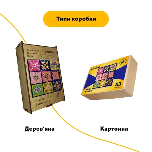 Деревянный фигурный пазл Плитка Таинственная, А3, Картонная коробка 200 элементов - фото 4