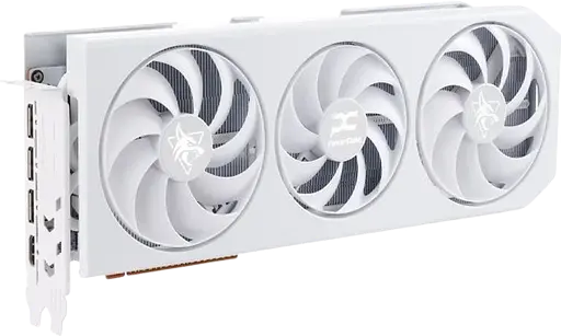 Відеокарта AMD Radeon RX 9070 XT 16GB PowerColor Hellhound Spectral White (RX9070XT 16G-L/OC/WHITE) - фото 2