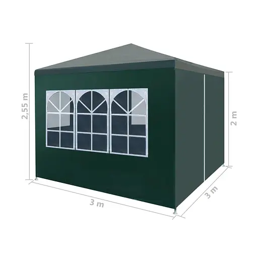 Садовий павільйон намет Heckermann ES.1-W 3×3 м - фото 3