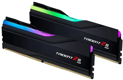Модуль памяти G.Skill DDR5 64Gb (2x32) Trident Z5 RGB Black 6400 Mhz (F5-6400J3239G32GX2-TZ5RK) - фото 2