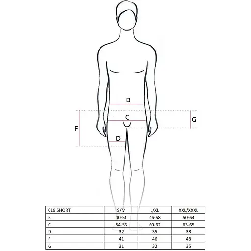 Мужской эротический костюм официанта Passion 019 SHORT Red S/M - фото 2