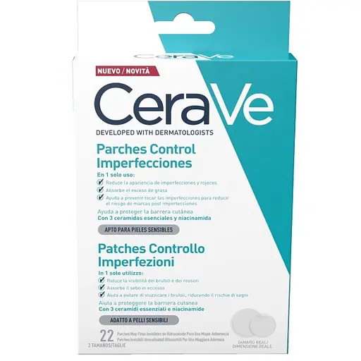 Патчи гидроколоидные CeraVe для точечного действия против несовершенств кожи лица 22 шт. - фото 1