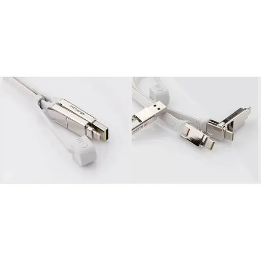 Кабель Rolling Square in Charge XL 30 см білий (XLS02R) - фото 5