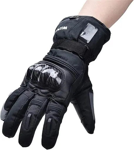 Шкіряні рукавички з підігрівом для жінок та чоловіків, водонепроникні теплові рукавички для рук з підігрівом - фото 3