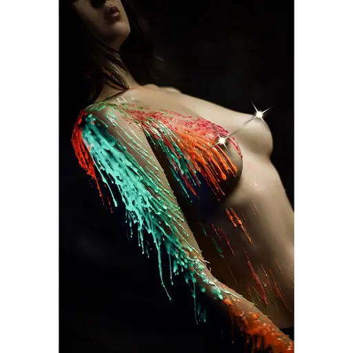 Зелена воскова свічка Art of Sex Size M 15 см - фото 4