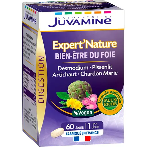 Натуральная добавка Juvamine Expert Nature Здоровье печени 60 таблеток