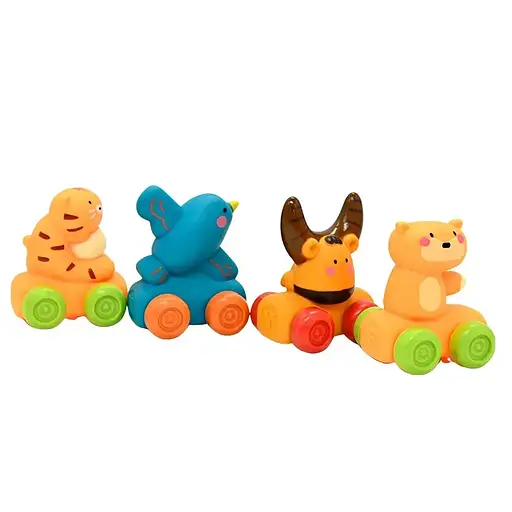 Машинка из резины Забавный английский алфавит, 624/26 шт. в коробке (В ассортименте) - фото 5