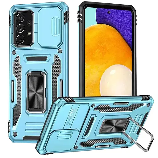 Ударостійкий чохол Camshield Army Ring для Samsung Galaxy A53 5G Блакитний / Light Blue