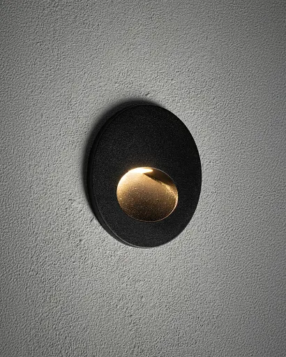 Світильник для підсвітки сходів/коридору Nowodvorski 11530 Ava LED 1x3W 3000K 40Lm IP54 чорний - фото 2