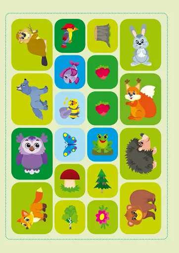 Школа креативного дозвілля. Лісові тварини. 40 наліпок - фото 5