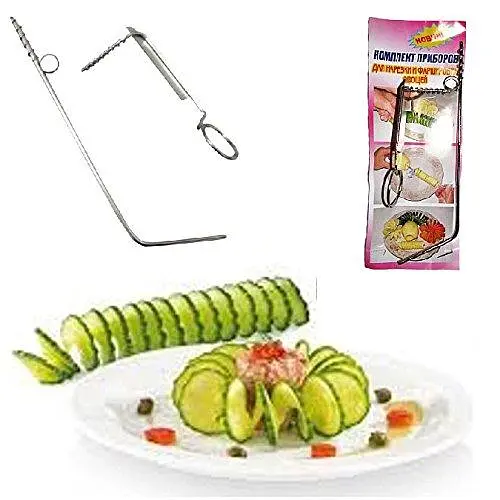 Набір з 2 ножів для карвінгу декору овочів та фруктів та фарширування, Master Class 82982 - фото 3