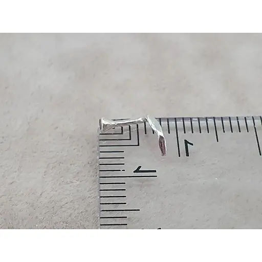 Серебряная серьга-пирсинг в нос. 1024.2С Фиолетовый - фото 6