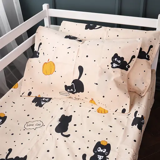 Наволочка MirSon Kids Time бязь Pumpkitty 50x50 см персикова (2200011706429)