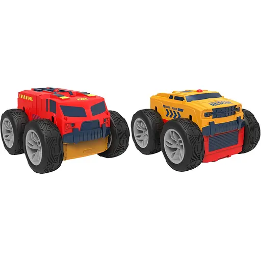 Машинка игрушечная Revolt Rescue Racers на радиоуправлении двухсторонняя оранжево-красная (TG1009ORANGE) - фото 1