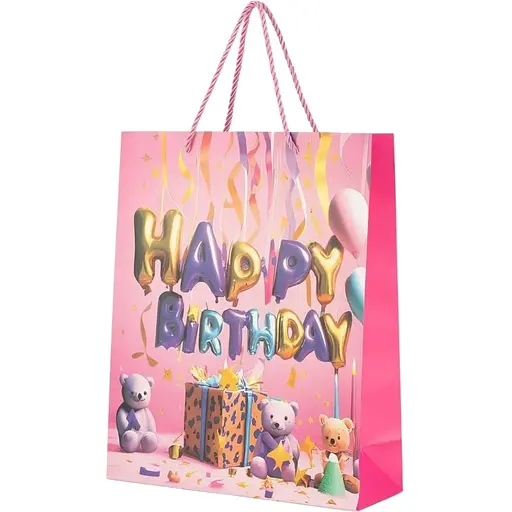 Пакет подарунковий XDW111132 Рожевий - фото 1