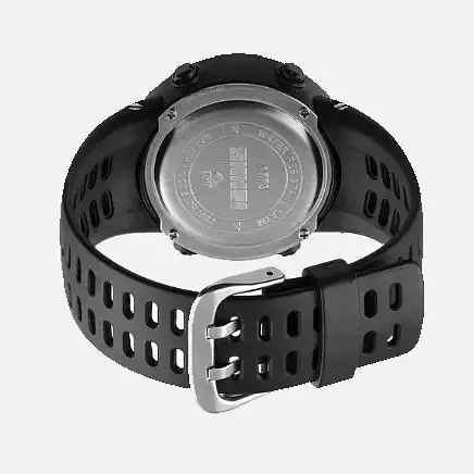 Часы детские наручные спортивные Skmei 1773 (Черный с черным) - фото 4