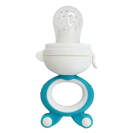 Ниблер для малышей "Зайка с поршнем" MGZ-0004(Blue) с крышкой - фото 3