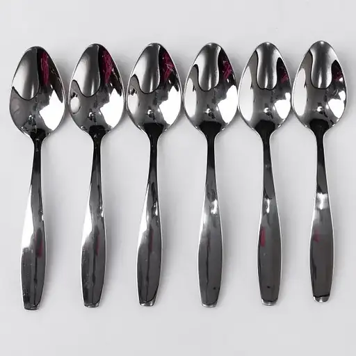 Набор чайных ложек Yiwu 6 штук из нержавеющей стали 14.5 см серебристый ложки чайные посуда нержавейка десерт кофе HP-16978-15 - фото 4