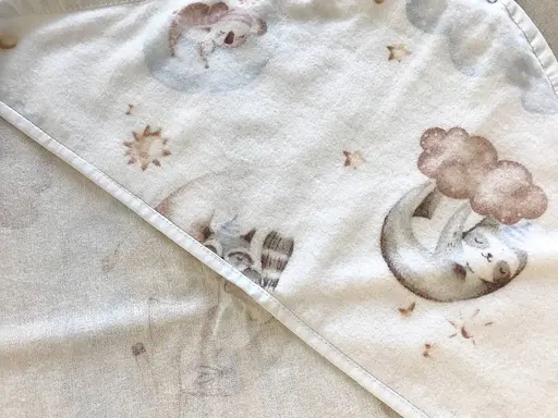 Байковое полотенце Moontime "Звери на облаках" - фото 2