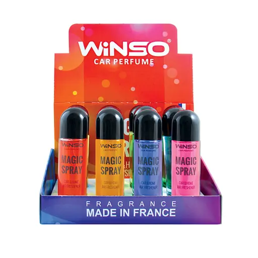 Ароматизатор Winso Magic Spray MIX №1, 30мл, 12шт набір (500027)