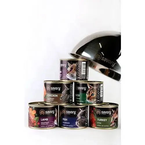 Влажный корм Savory для взрослых привередливых кошек с рыбой 200 г - фото 4