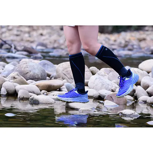 Водонепроникні шкарпетки Dexshell Longlite Socks 2.0, блакитні полоски, розмір L (43-46) - фото 7