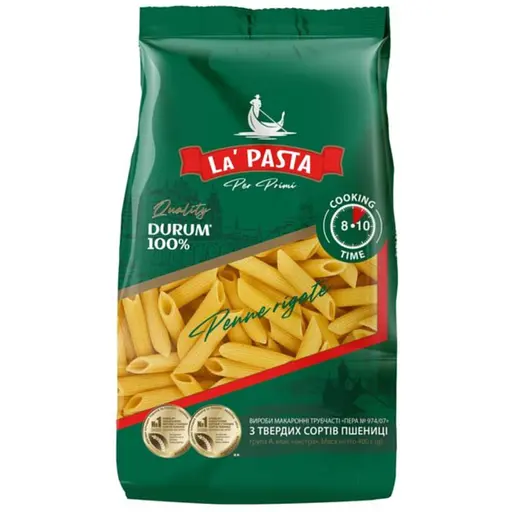 Макаронні вироби La Pasta перо 800 г (400 г x 2 уп.) - фото 2