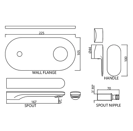 Смеситель для умывальника Jaquar Opal Prime OPP-CHR-15233KPM Хром - фото 2