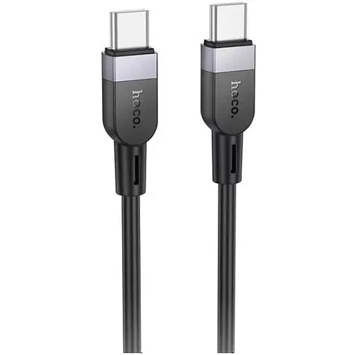 Кабель Hoco X109 Energy 60W silicone charging data cable Type-C to Type-C L-2 м Чорний - фото 1