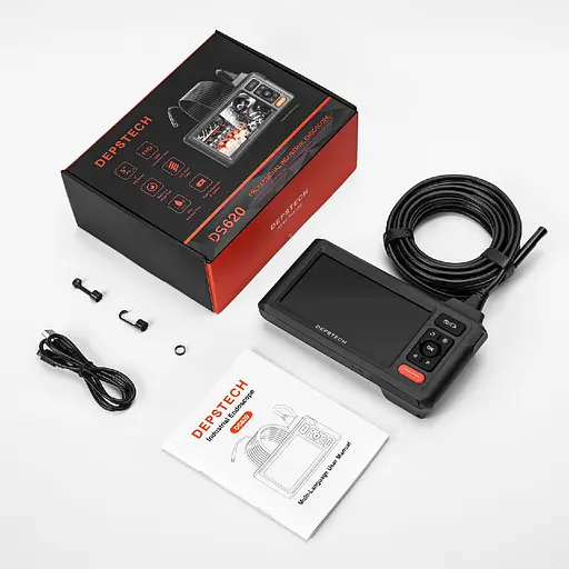 Ендоскоп-камера зі світлом 1080P з 5-дюймовим IPS-екраном - фото 2