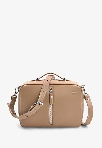 Женская кожаная сумка Avenue карамель краст - фото 2