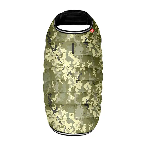 Куртка-накидка для собак Waudog Clothes, малюнок "Мілітарі", XXS, А 23 см, B 29-36 см, С 14-20 см [CD] - фото 3