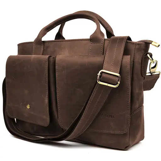 Сумка-портфель мужская на плечо с ручками TARWA 36х27х10 см sum0028424 - фото 1