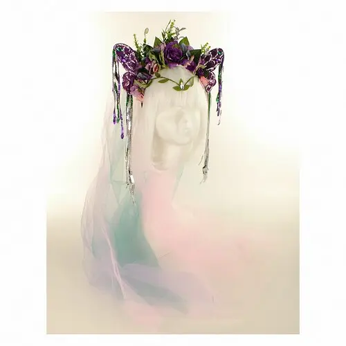 Обруч Фея Butterfly с фатой - фото 1