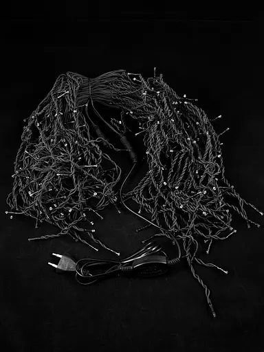 Гірлянда вулична бахрома світлодіодна з мерехтінням на дім Laplandia чорний ПВХ провід 12 м Тепло-Біла (ww.02.6B.408.F+) - фото 2