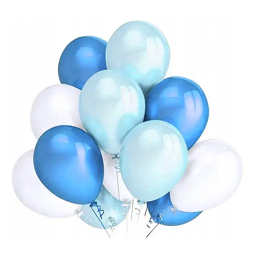 Шарик воздушный латексный 30 см (100) синий, матовый, IDEA7-DL-011 - фото 4