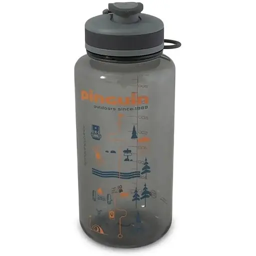Фляга Pinguin Tritan Fat Sport Bottle 2024 BPA-free 1 L Grey (1033-PNG 816686)