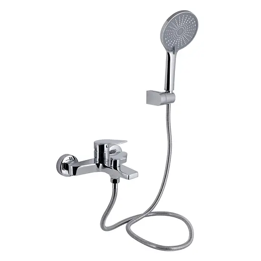 Смеситель для ванны Qtap Stenava New (c душевым гарнитуром) QTSTE259CRM45537 Chrome - фото 1