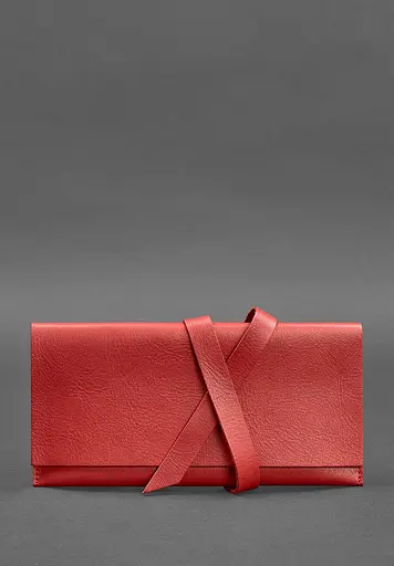 Кожаный женский тревел-кейс Voyager 1.0 красный - фото 2