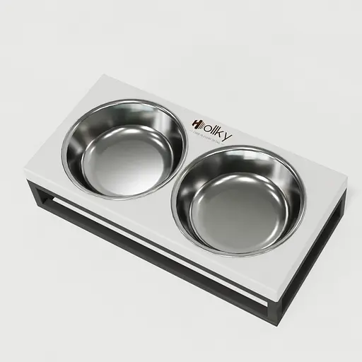 Hollky Base XS — миски на підставці для маленьких собак та котів (2 × 0,25 л) - фото 8