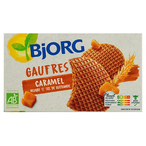 Вафли Bjorg с карамельным кремом 175 г